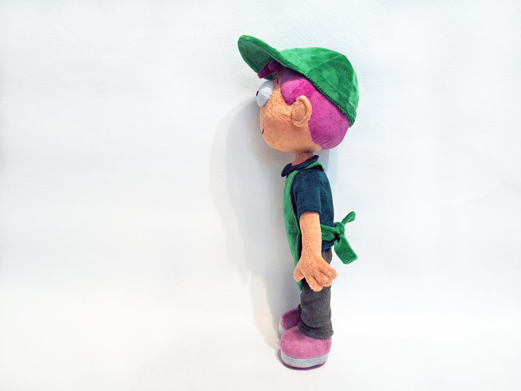 Custom plush from a drawing just like Greg Big City Greens  not offiicial, handmade to order