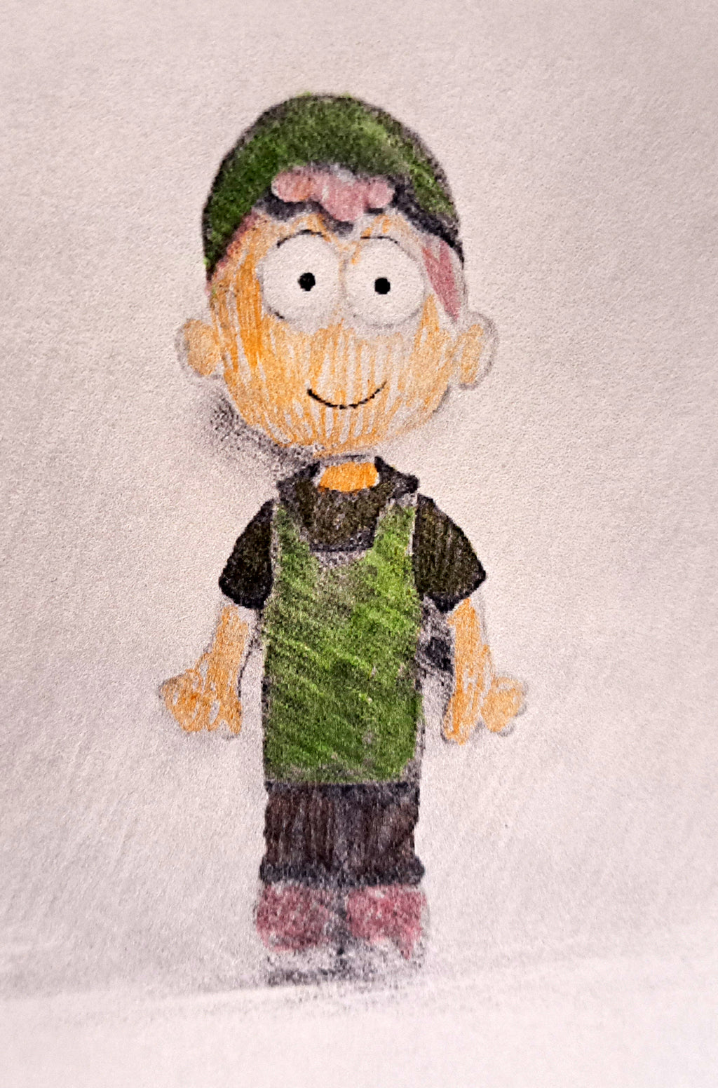 Custom plush from a drawing just like Greg Big City Greens  not offiicial, handmade to order