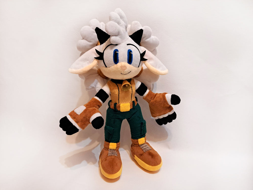 Custom plush from a drawing just like Sonik Lanolin the Sheep not offiicial, handmade to order