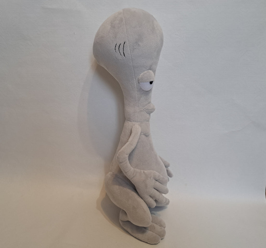 Custom plush from a drawing just like Roger from the American Dad not offiicial, handmade to order