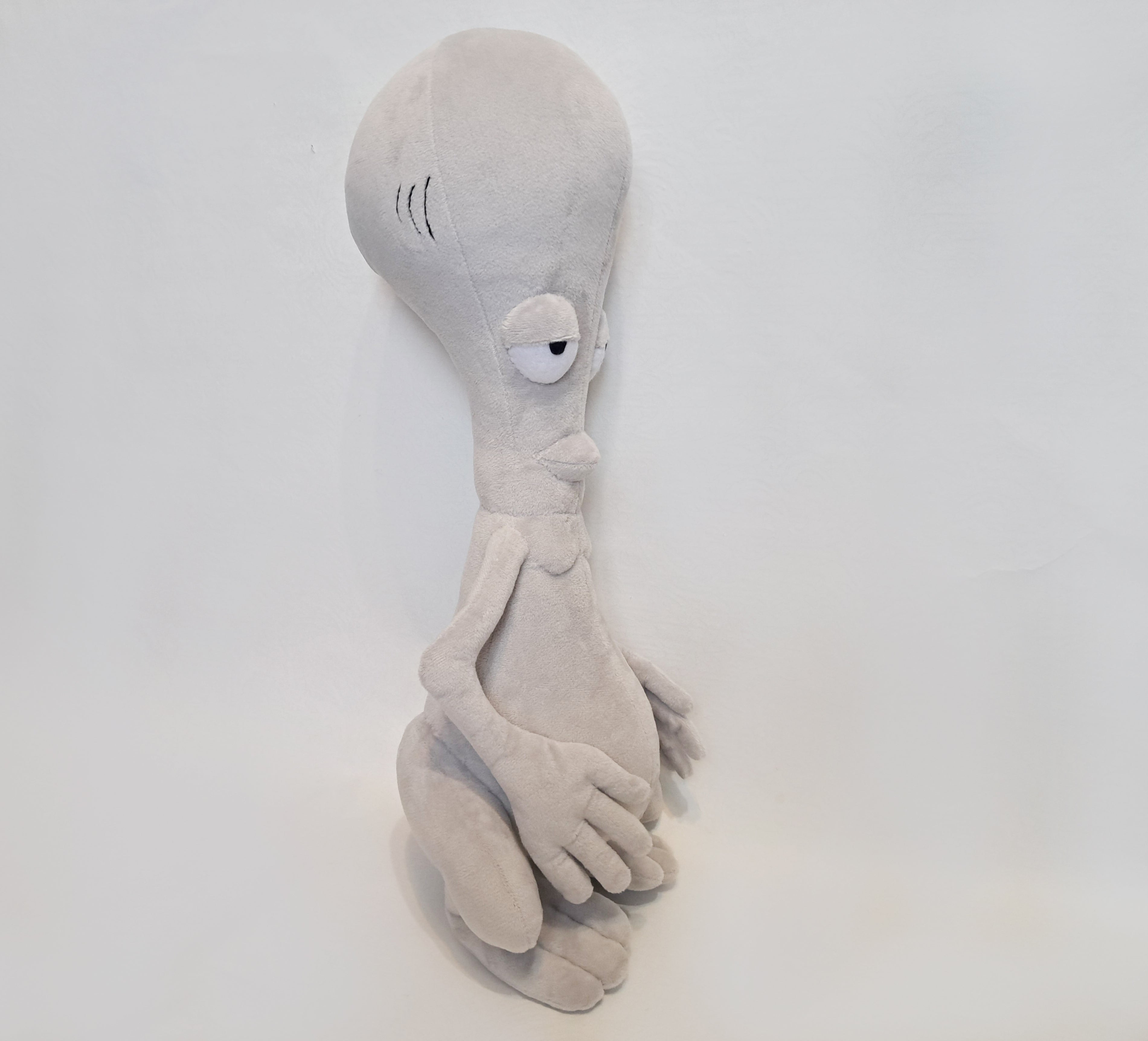 Custom plush from a drawing just like Roger from the American Dad not offiicial, handmade to order