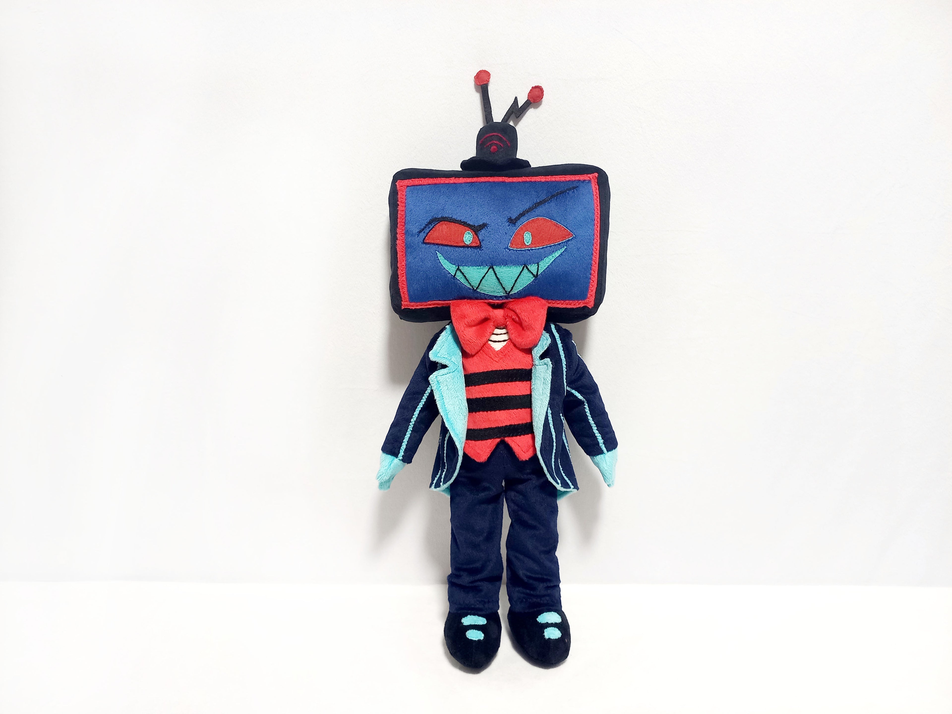 Custom plush from a drawing just like Vox from Hazbin not offiicial, handmade to order