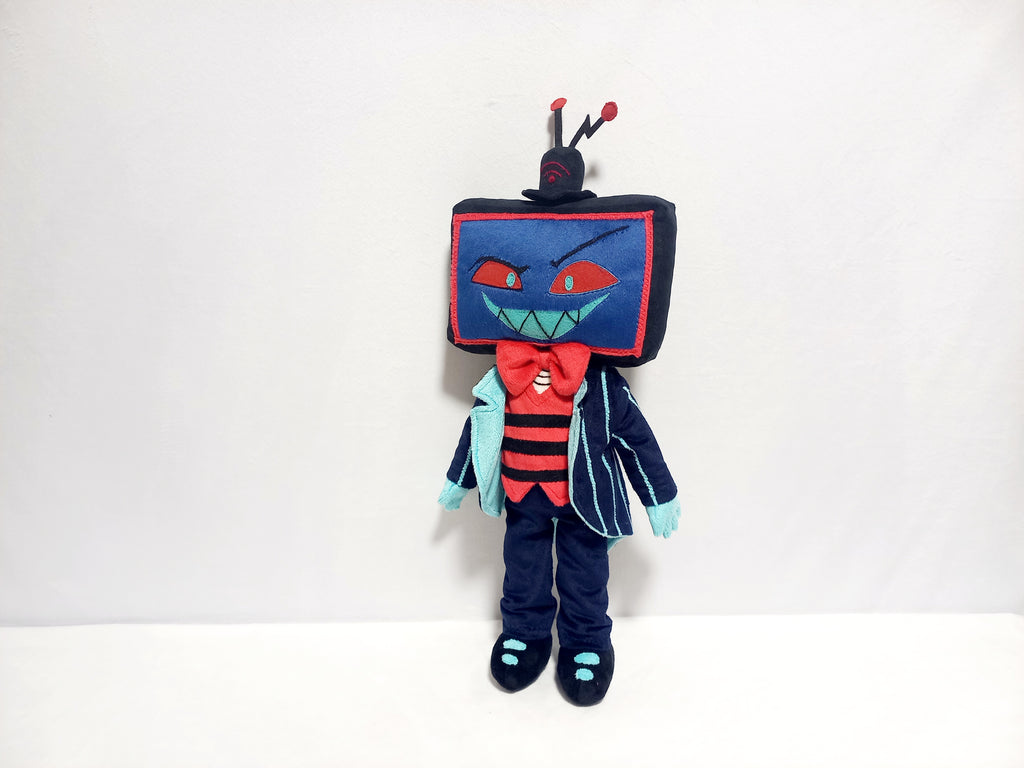 Custom plush from a drawing just like Vox from Hazbin not offiicial, handmade to order