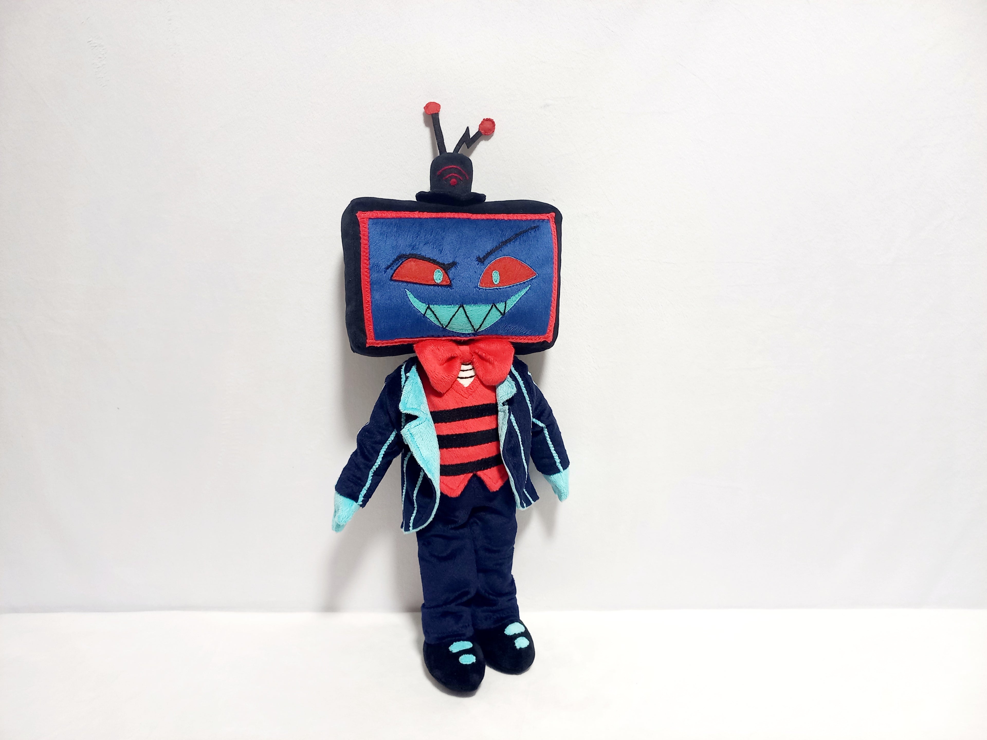 Custom plush from a drawing just like Vox from Hazbin not offiicial, handmade to order