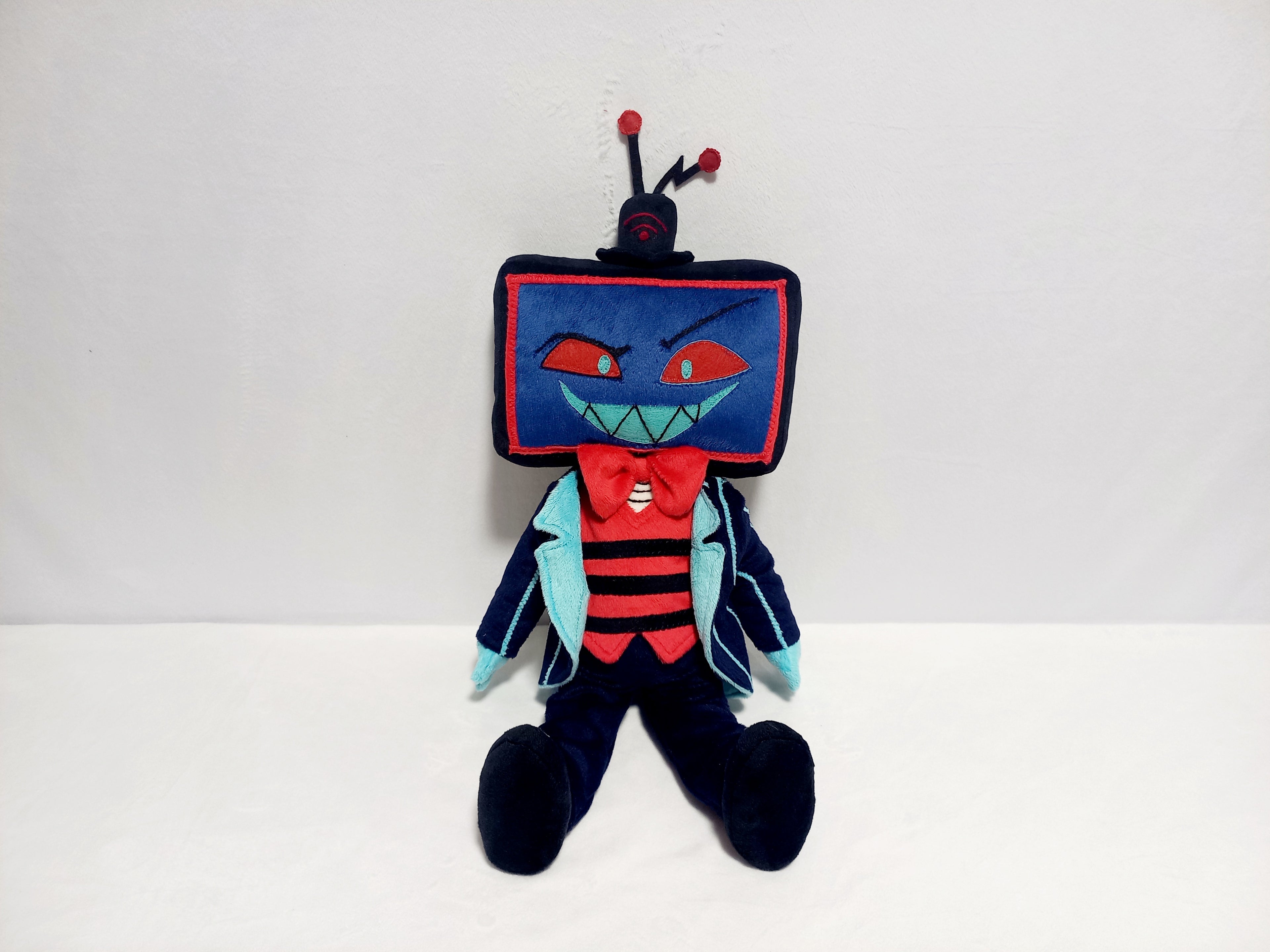 Custom plush from a drawing just like Vox from Hazbin not offiicial, handmade to order