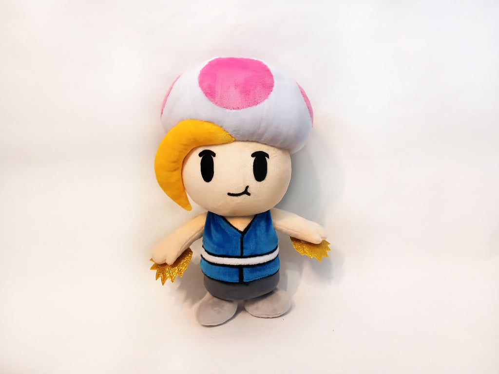 Custom plush from a drawing just like Prince Mush from Paper Mario not offiicial, handmade to order