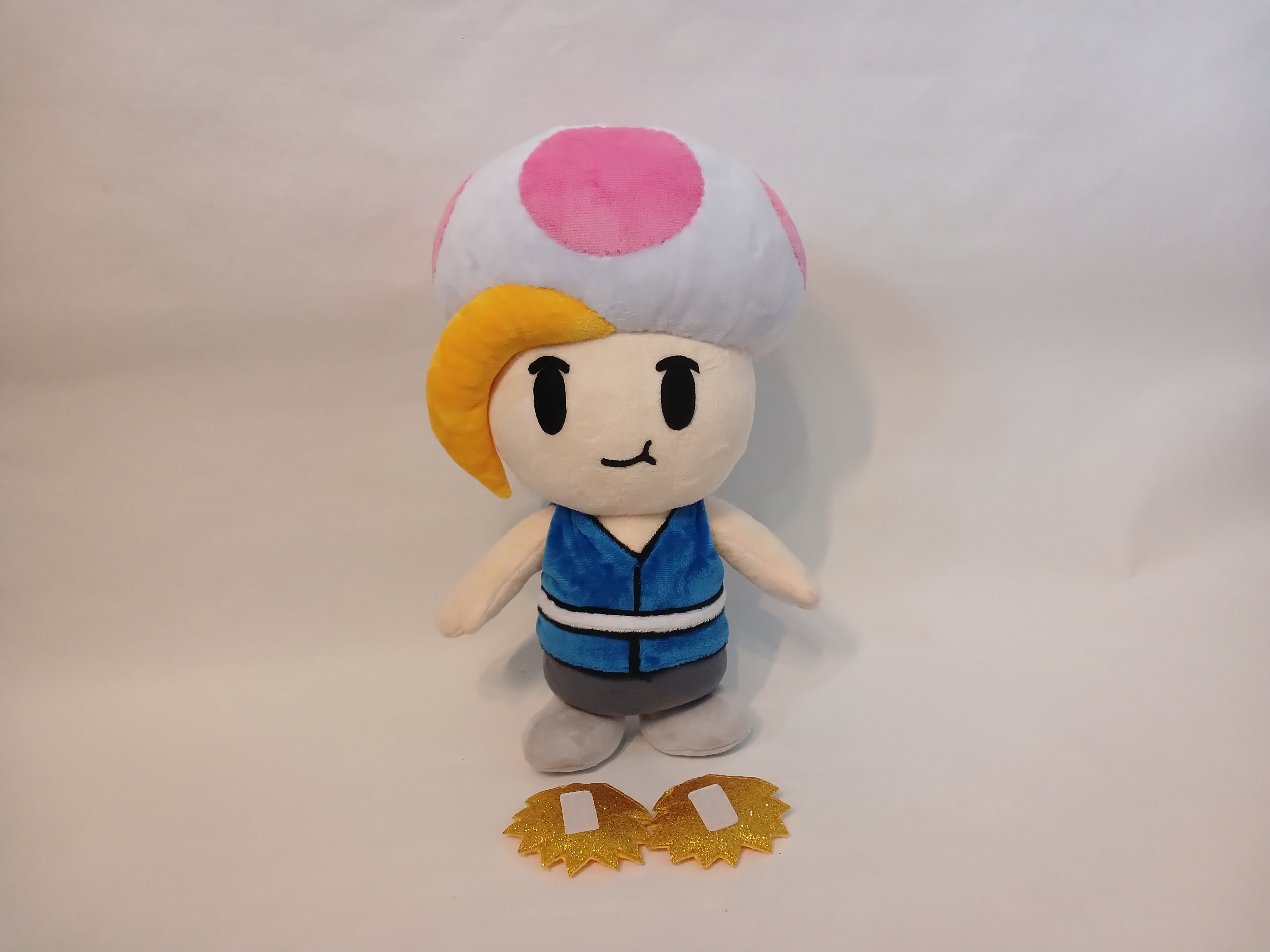 Custom plush from a drawing just like Prince Mush from Paper Mario not offiicial, handmade to order
