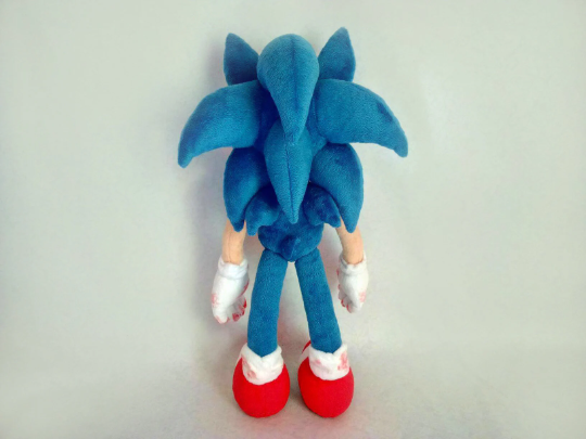 Сustom plush, inspired by the Sonic E X E plush toy, 45 cm /17 inch, minky , mad