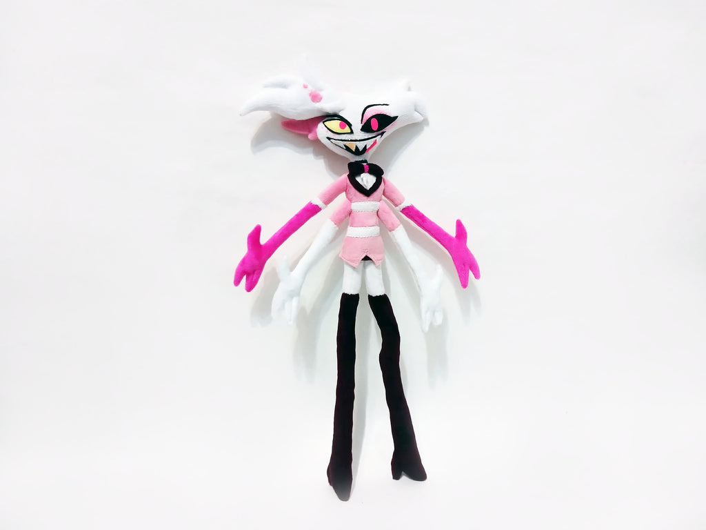 Custom plush from a drawing just like Angel Dust Hasbin Hotel  not offiicial, handmade to order