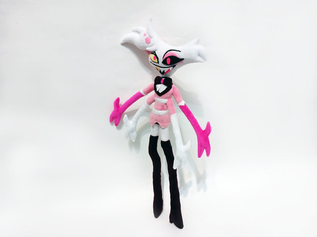 Custom plush from a drawing just like Angel Dust Hasbin Hotel  not offiicial, handmade to order