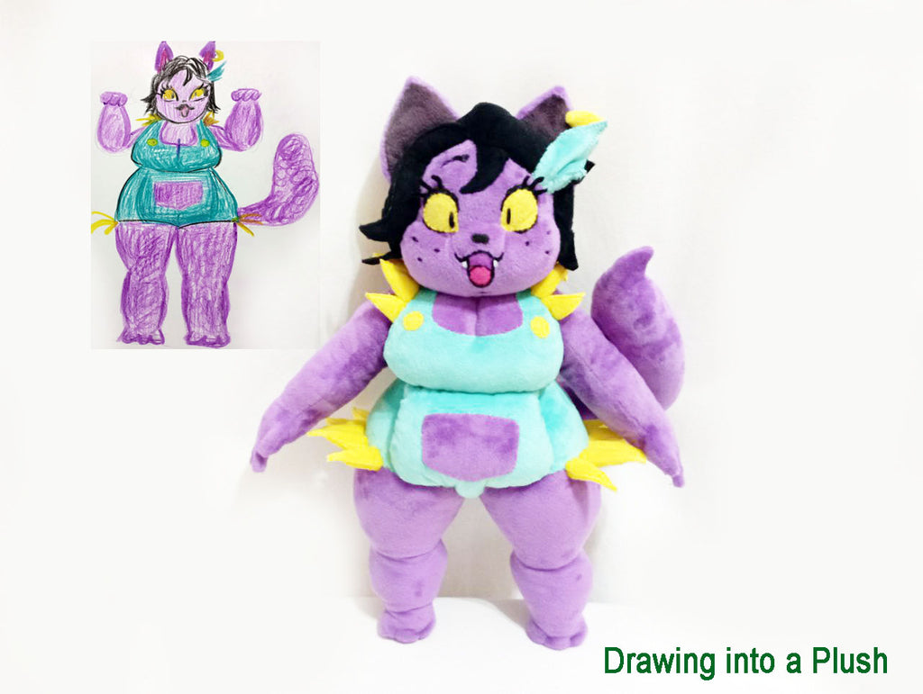 Custom plush Catty Undertale inspired, handmade to order