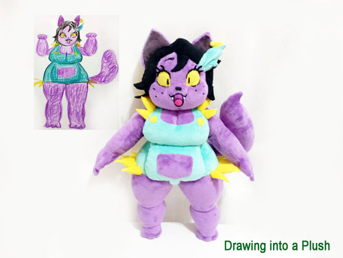 Custom plush Catty Undertale inspired, handmade to order