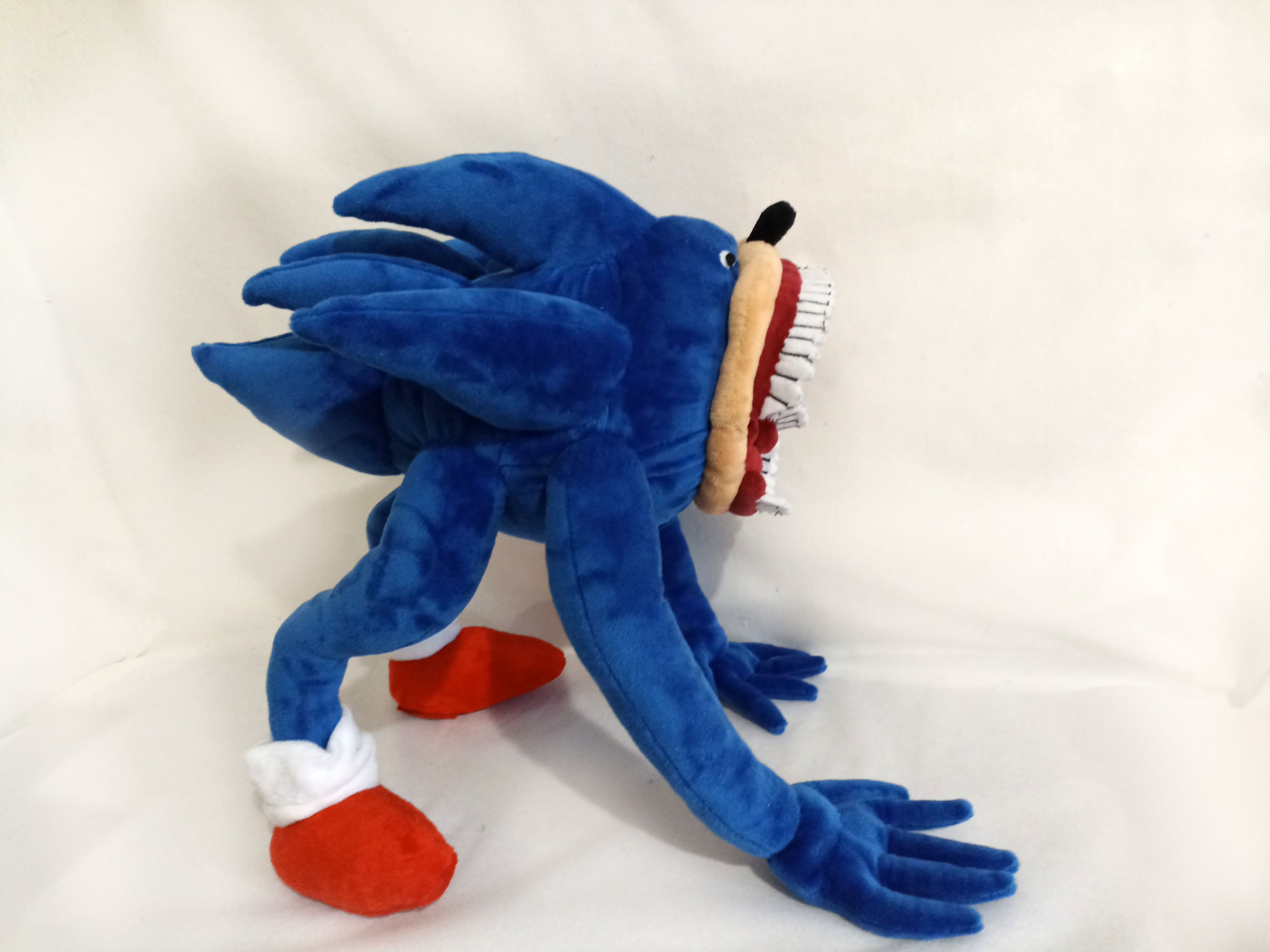 Scary Shark Shin Sonic Custom Plush not offiicial, handmade to order