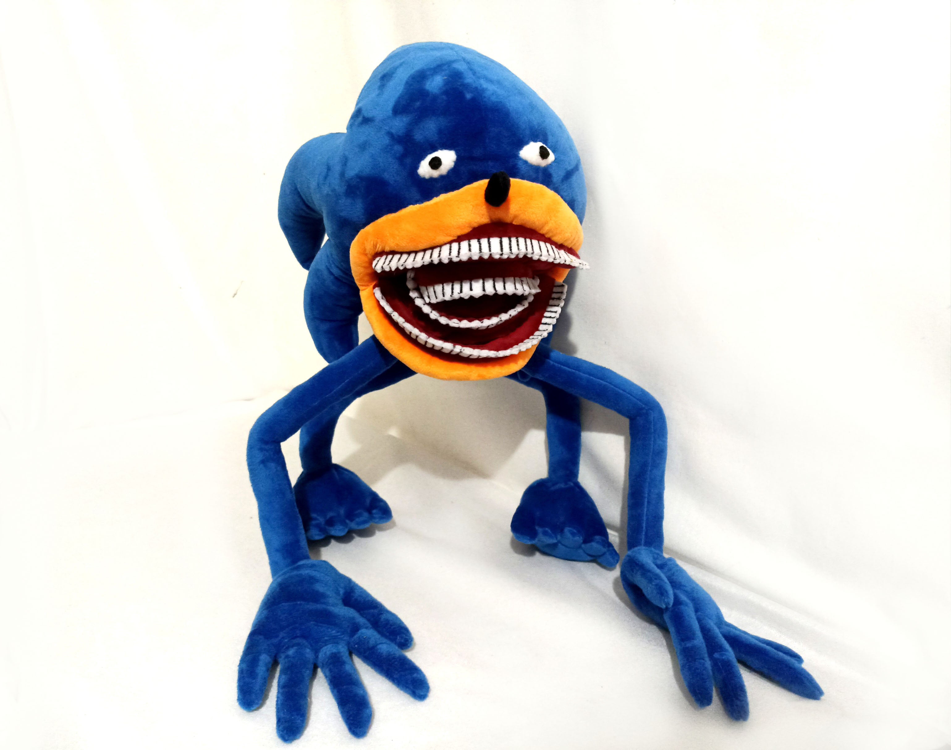 Custom plush from a drawing just like Shin Sonic Plush not offiicial, handmade to order