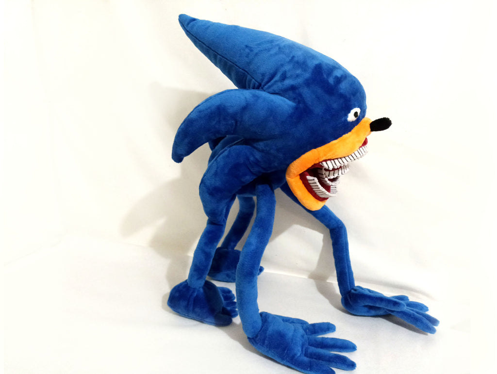 Custom plush from a drawing just like Shin Sonic Plush not offiicial, handmade to order
