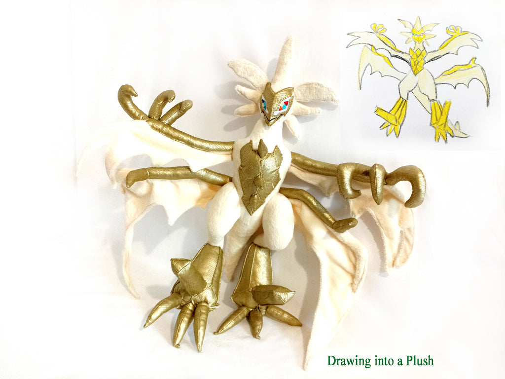 Ultra Nekrozma Pokemon Custom Plush not offiicial, handmade to order