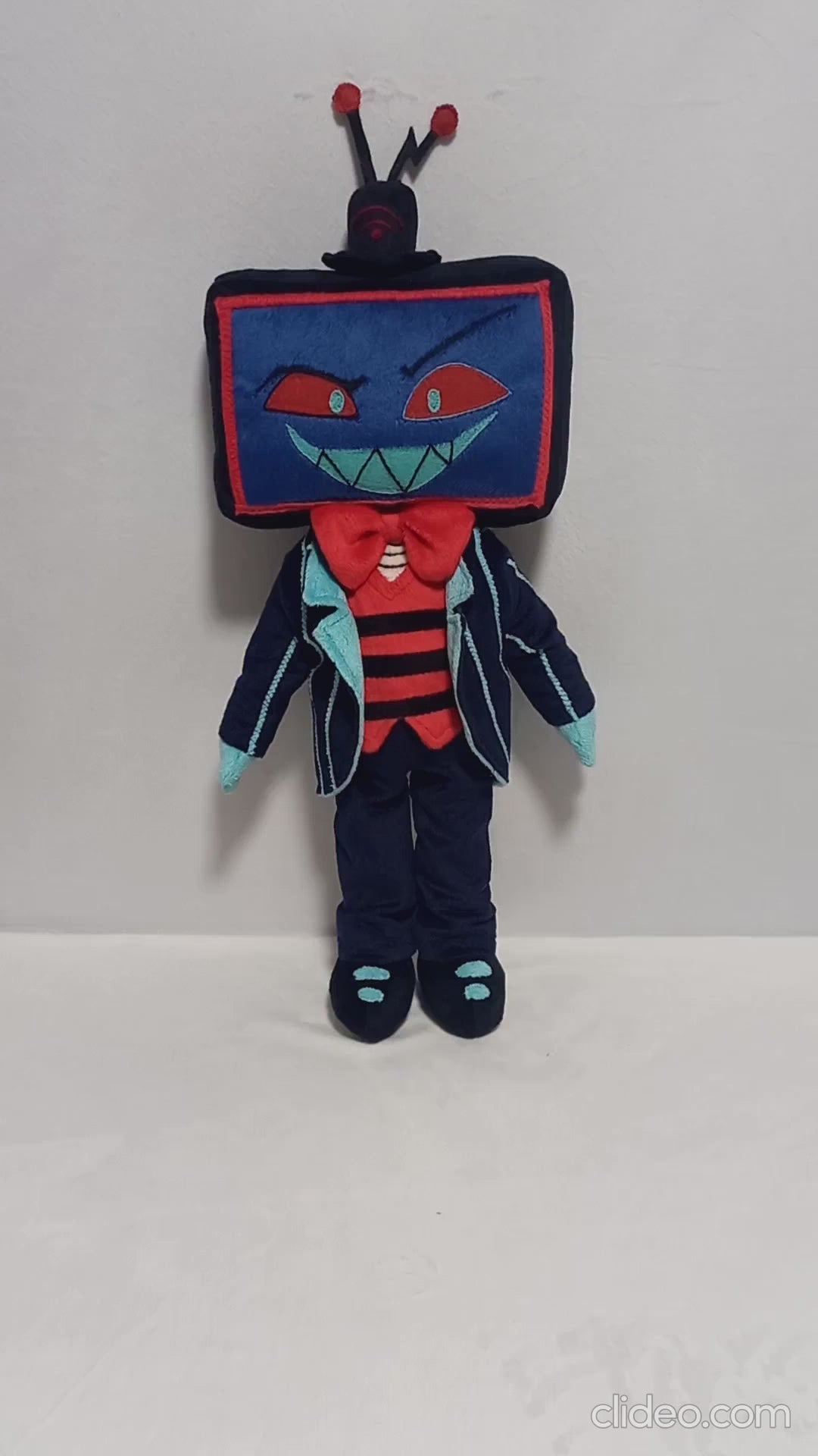 Custom plush from a drawing just like Vox from Hazbin not offiicial, handmade to order