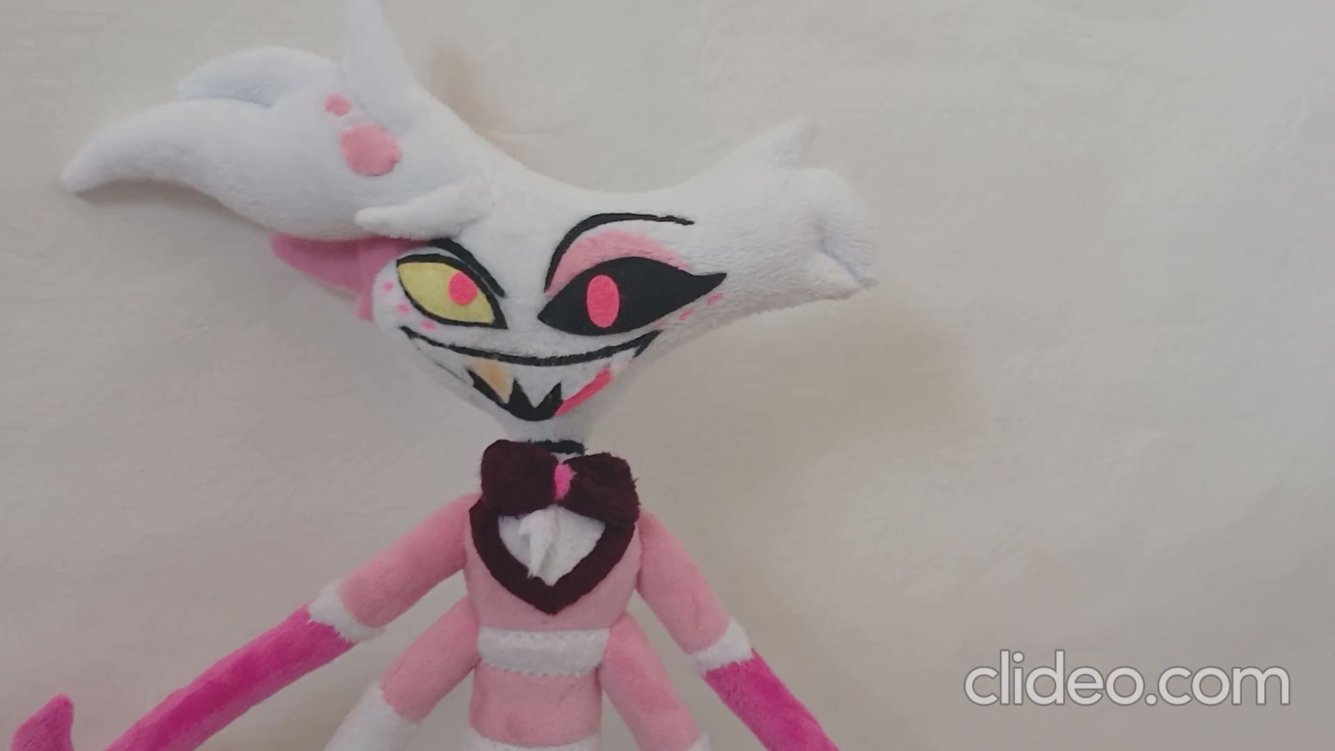 Custom plush from a drawing just like Angel Dust Hasbin Hotel  not offiicial, handmade to order